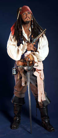 Ken Byrne as Captain Jack Sparrow Celebrity Impersonator -Cincinnati Makeup Artist Jodi Byrne 5
